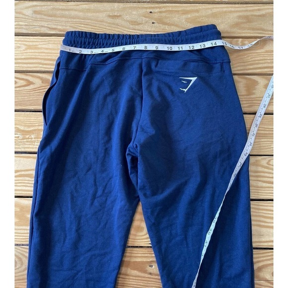 NWT Gymshark Fit Tapered Bottom Sweatpants Size Small Women's Navy - Picture 7 of 9